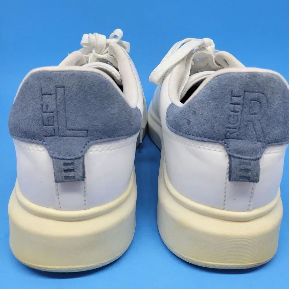 Pull & Bear White Leather Sport Trainer Men's Sz 10 EUR 43 Pre-Owned Sneaker